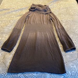 DKNY Jeans Cowl Neck Sweater Dress Grey Size Medium